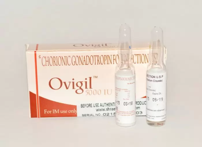 Ovigil 5000IU (Гонадотропин) - цена за одну упаковку.