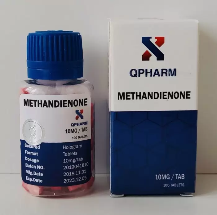 QPharm — Methandienone, 10mg/tab - ЦЕНА ЗА 100 ТАБ